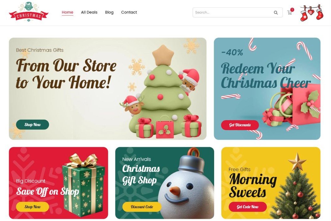 Christmas eCommerce Premium Website