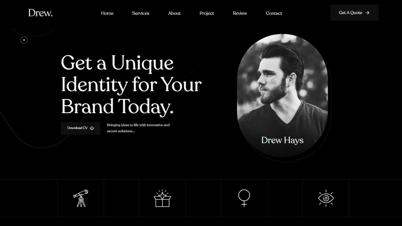 Drew’s Portfolio Website | Basic Package