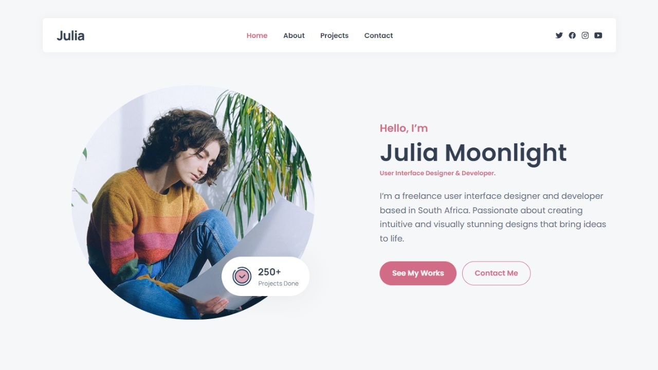 Julia’s Portfolio Websites | Basic Package