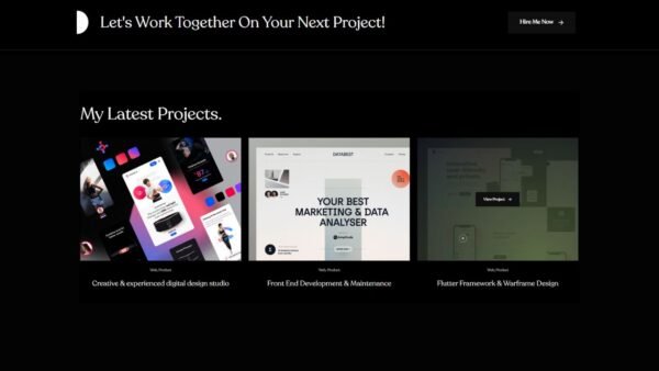 7. Drew Basic Portfolio Website - Projects Section - Grass Codes