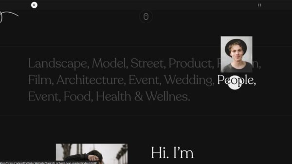 7. Richard Standard Portfolio Website - Work Section - Grass Codes
