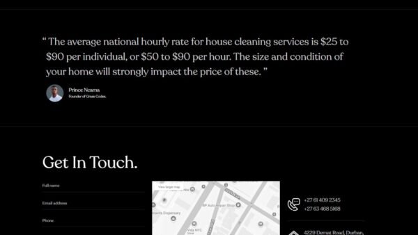 8. Drew Basic Portfolio Website - Testimonial Section - Grass Codes