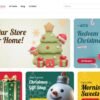 1. Christmas Premium eCommerce Website - Hero Section