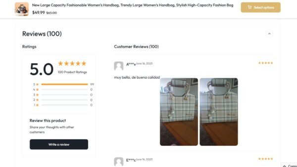 10. Zneoh Premium eCommerce Website - Product Reviews Section