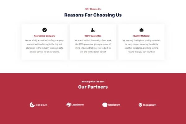 SkyGuard Roofing Standard Business Website