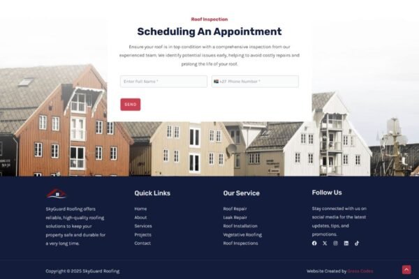 SkyGuard Roofing Standard Business Website