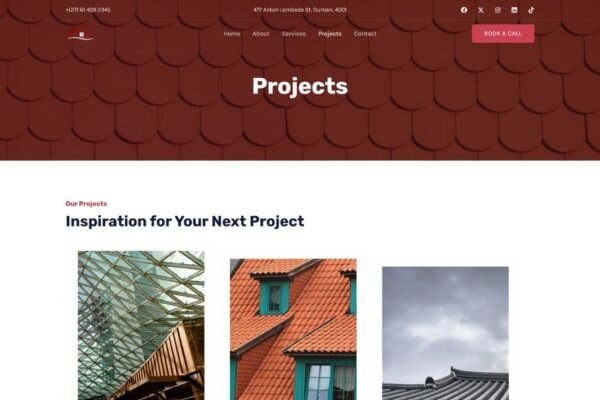 SkyGuard Roofing Standard Business Website