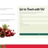 17. Christmas Premium eCommerce Website - Contact Us Section