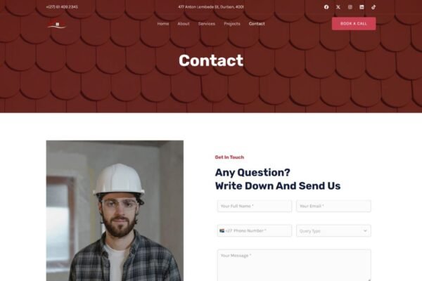 SkyGuard Roofing Standard Business Website