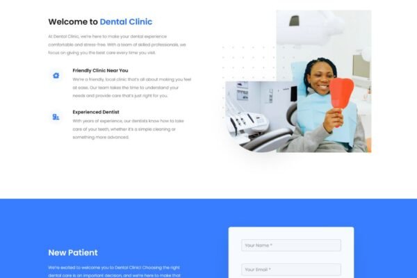 Dental Clinic Basic Business Website