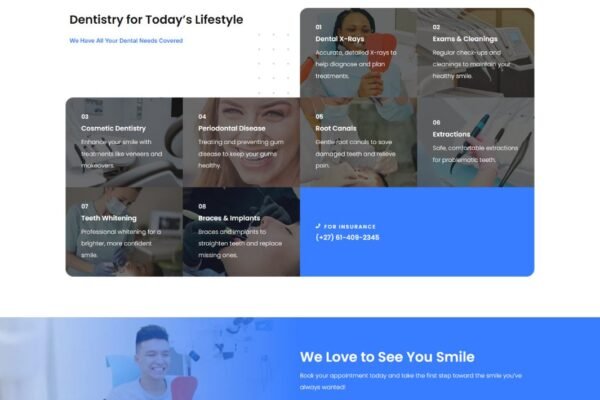 Dental Clinic Basic Business Website