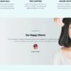 7. Cosmetics Standard eCommerce Website - Testimonials Section