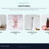 8. Cosmetics Standard eCommerce Website - Latest Products Section