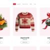 9. Christmas Premium eCommerce Website - Shop Categories Section