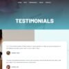 9. Cosmetics Standard eCommerce Website - Testimonials Page