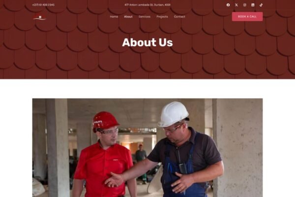 SkyGuard Roofing Standard Business Website