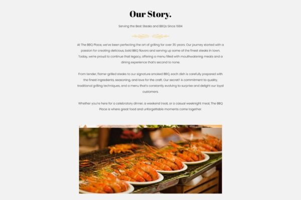 BBQ Restaurant Website