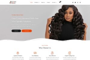 Hair Extension & Wig Online Store Website