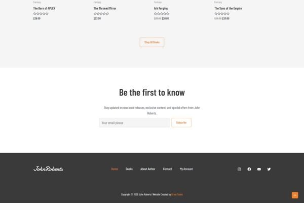 Online Bookstore Basic Website
