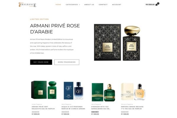 Fragrance eCommerce Website