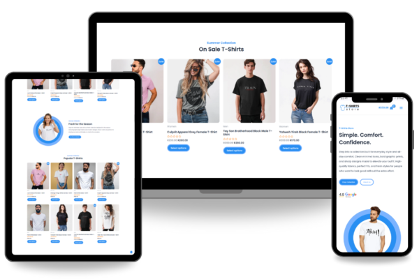 T-Shirt Store eCommerce Website