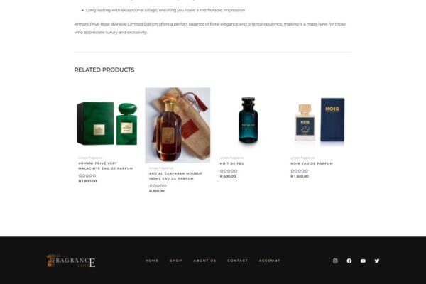 Fragrance eCommerce Website
