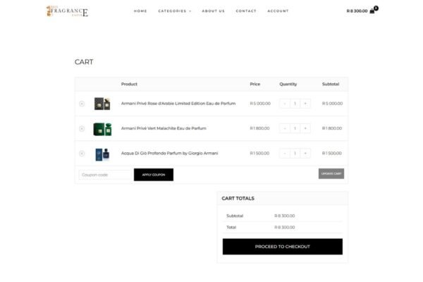 Fragrance eCommerce Website