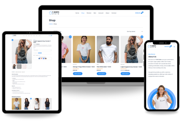 T-Shirt Store eCommerce Website