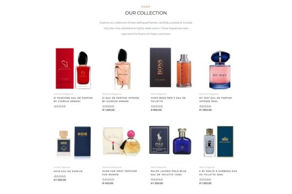 Fragrance eCommerce Website