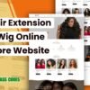 Hair Extension & Wig Online Store Website