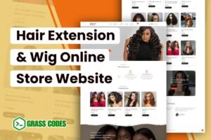 Hair Extension & Wig Online Store Website